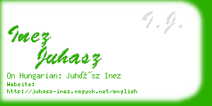 inez juhasz business card